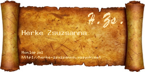 Herke Zsuzsanna névjegykártya